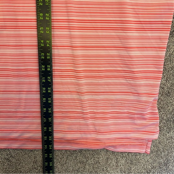 Peter Millar Summer Comfort Men's Polo Shirt Size XXL Pink Striped Short Sleeves - Picture 8 of 13